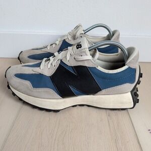 New Balance 327 Mens 10 Shoes Sneakers Raincloud Gray Blue Suede MS327LU1